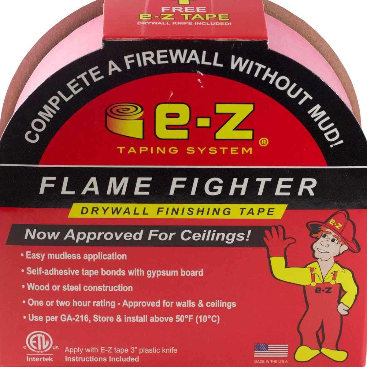 E-Z Tape Flame Fighter Drywall Fire